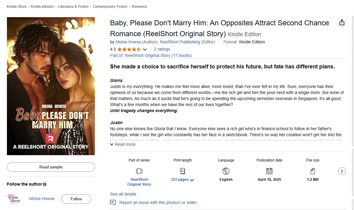 Baby Please Don't Marry Him amazon book