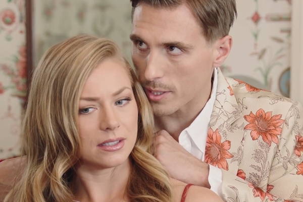 Tony Getting Closer to Christine in Eli Baran is a Genie in a Magic Lamp Movie