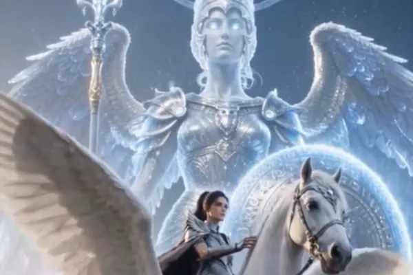 Cassia Showing Her Powers in The Valkyrie Divorces the God of War Dailymotion Movie