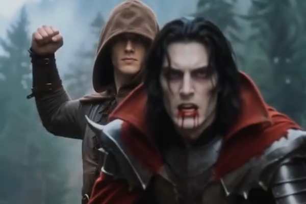 Nory Killing the Vampire Lord in Zero to Alpha Return of the Wolf King Movie