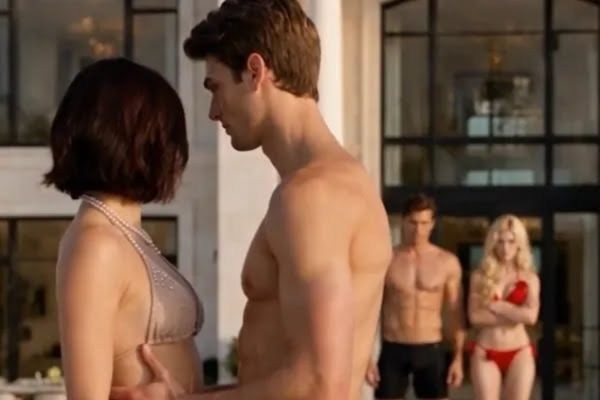 Poolside Encounter in My Billionaire Best Friend Is My Fake Fiancé Drama