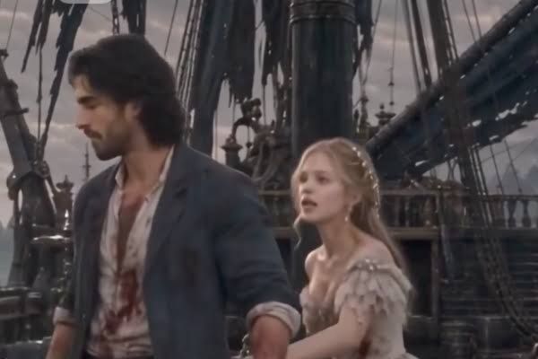 Magnus Saving Princess from The Sea God's Disguise Fishing for Love Movie